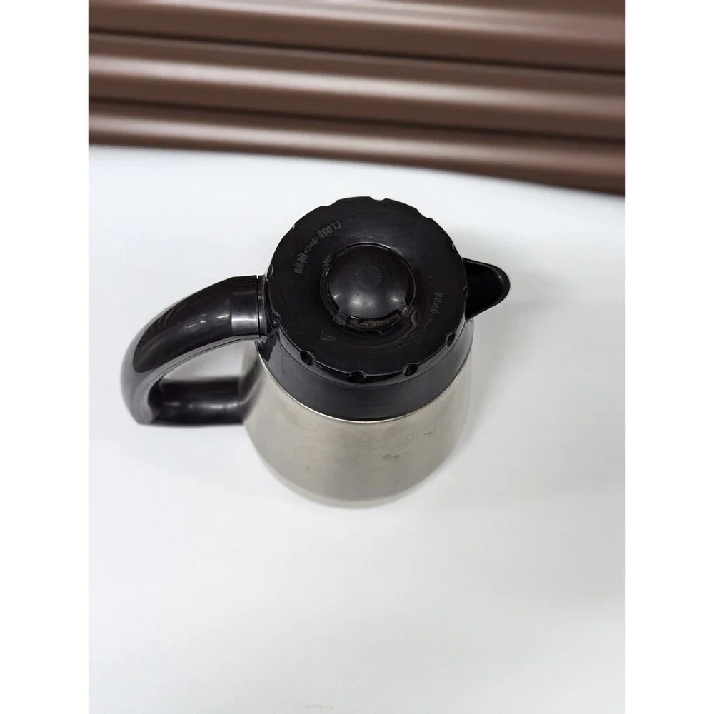 Stainless Steel 1.5L Silver & Black‎ Coffee Carafe Unbranded